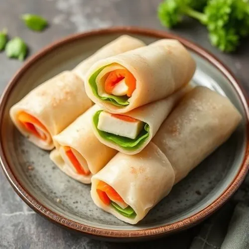 PaneerSpring Rolls (5Pcs)